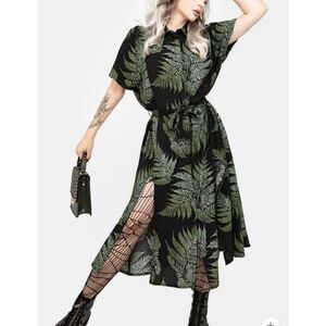 Disturbia | Fern Midi Shirt Dress | Sz US 14 UK 18